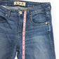 AMO Kate Mid Rise Slim Straight Jeans Blue Gem Medium Wash Stretch Size 26