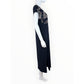 J. Jill Embroidered Navy Midi Dress Size Small