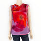 Lysse NWT Womens Sleeveless Floral Print Cowl Neck Top Multicolor Size S