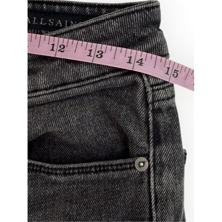 All Saints Black Rali High Rise Jeans Size 27
