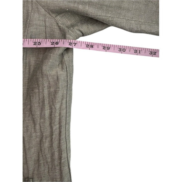 Lafayette 147 New York Gray Linen Blend Jacket Size 22