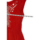 Free People Coral Embroidered Open-Back Cap Sleeve Midi Dress XS