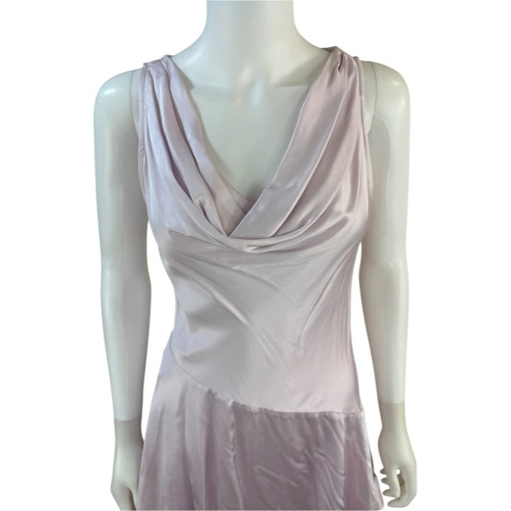 French Connection NWT Pink Oona Satin Asymmetrical Mini Dress Size 4