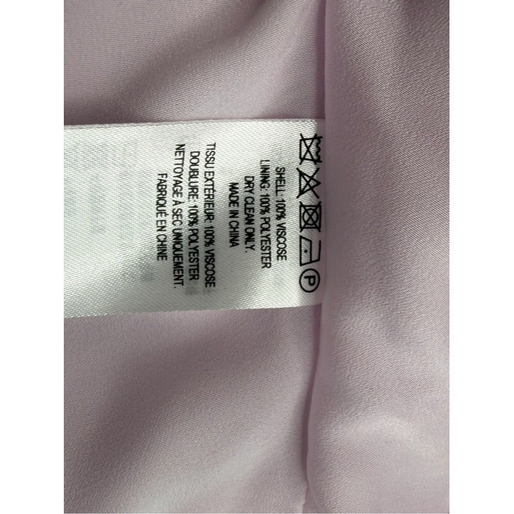 French Connection NWT Pink Oona Satin Asymmetrical Mini Dress Size 4