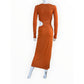 Significant Other Clay Orange Ivy Midi Cocktail Dress Size 4
