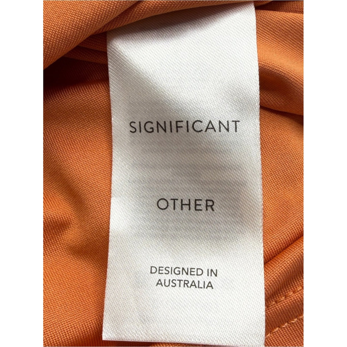 Significant Other Clay Orange Ivy Midi Cocktail Dress Size 4