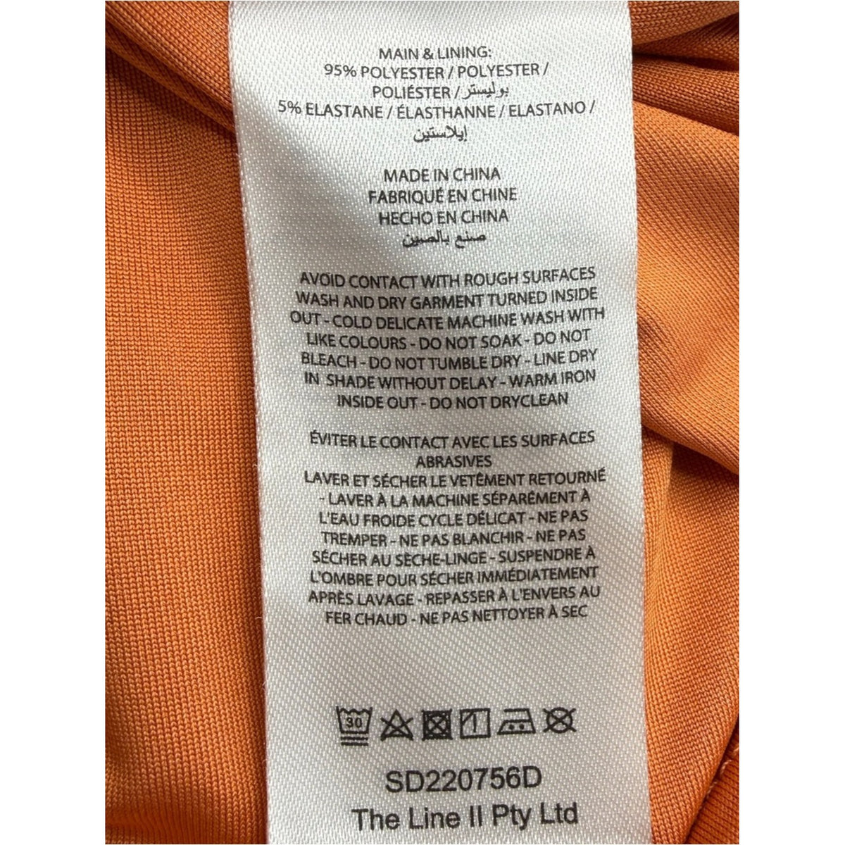 Significant Other Clay Orange Ivy Midi Cocktail Dress Size 4
