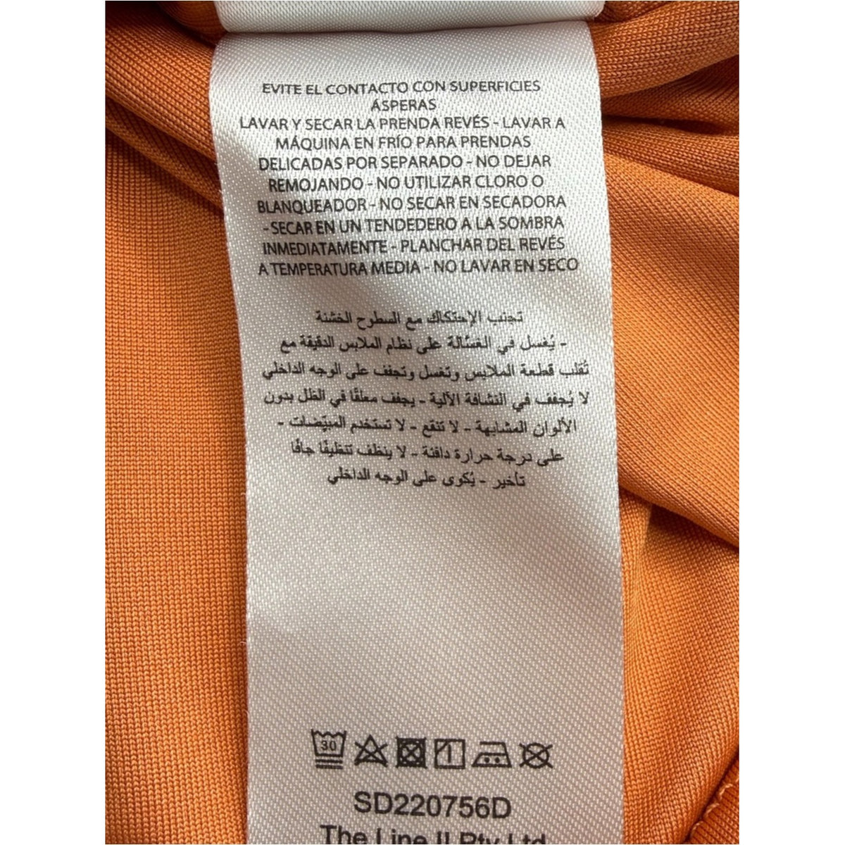 Significant Other Clay Orange Ivy Midi Cocktail Dress Size 4
