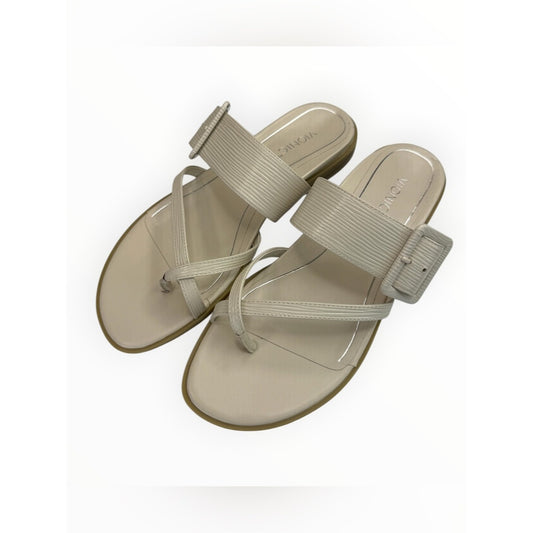 VIONIC NWOT Cream Leather Julep Sandal Size 8