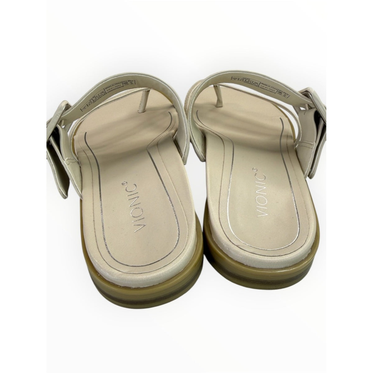 VIONIC NWOT Cream Leather Julep Sandal Size 8