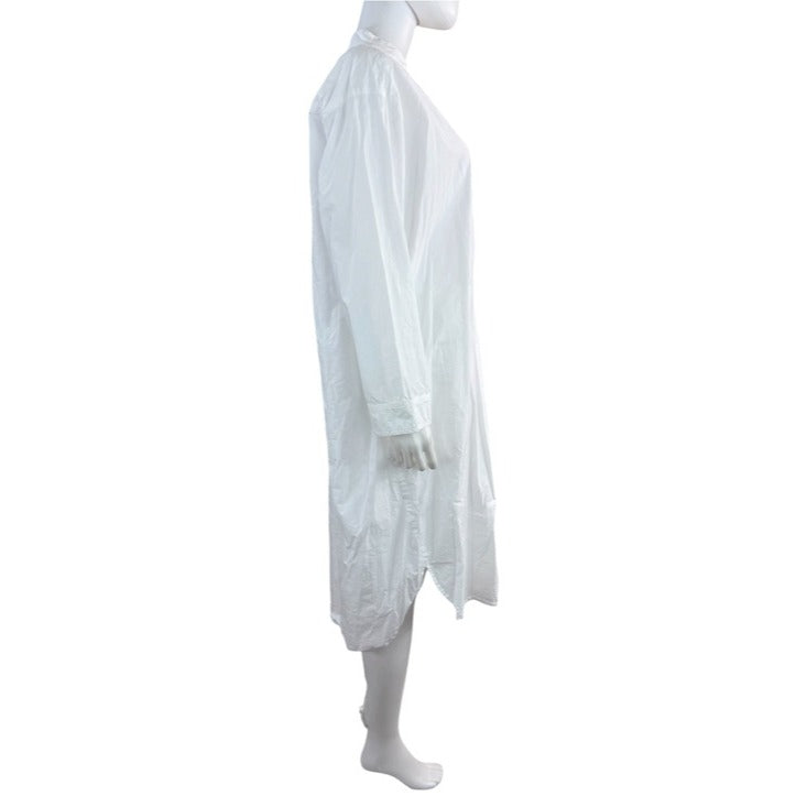 J. Peterman White 100% Cotton Marie Antoinette Shirt Dress Size XXL