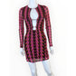 AFRM NWT Pink Herringbone Anita Mini Dress Size S