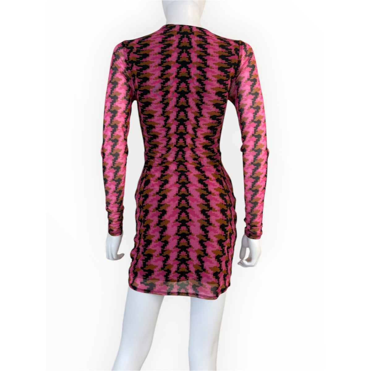 AFRM NWT Pink Herringbone Anita Mini Dress Size S