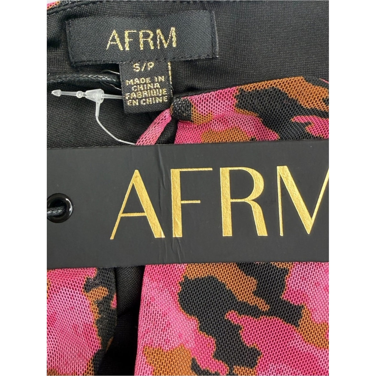 AFRM NWT Pink Herringbone Anita Mini Dress Size S