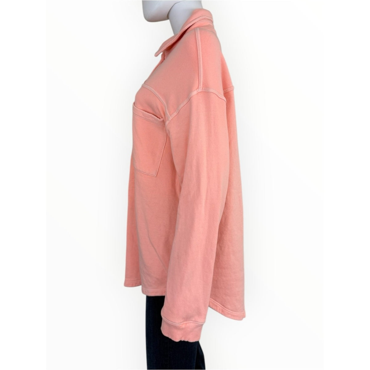 Sundry Peach Oversized Shirt Jacket Size S