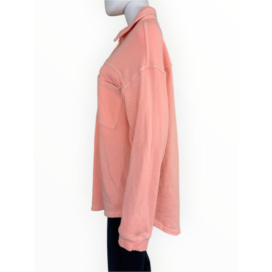 Sundry Peach Oversized Shirt Jacket Size S