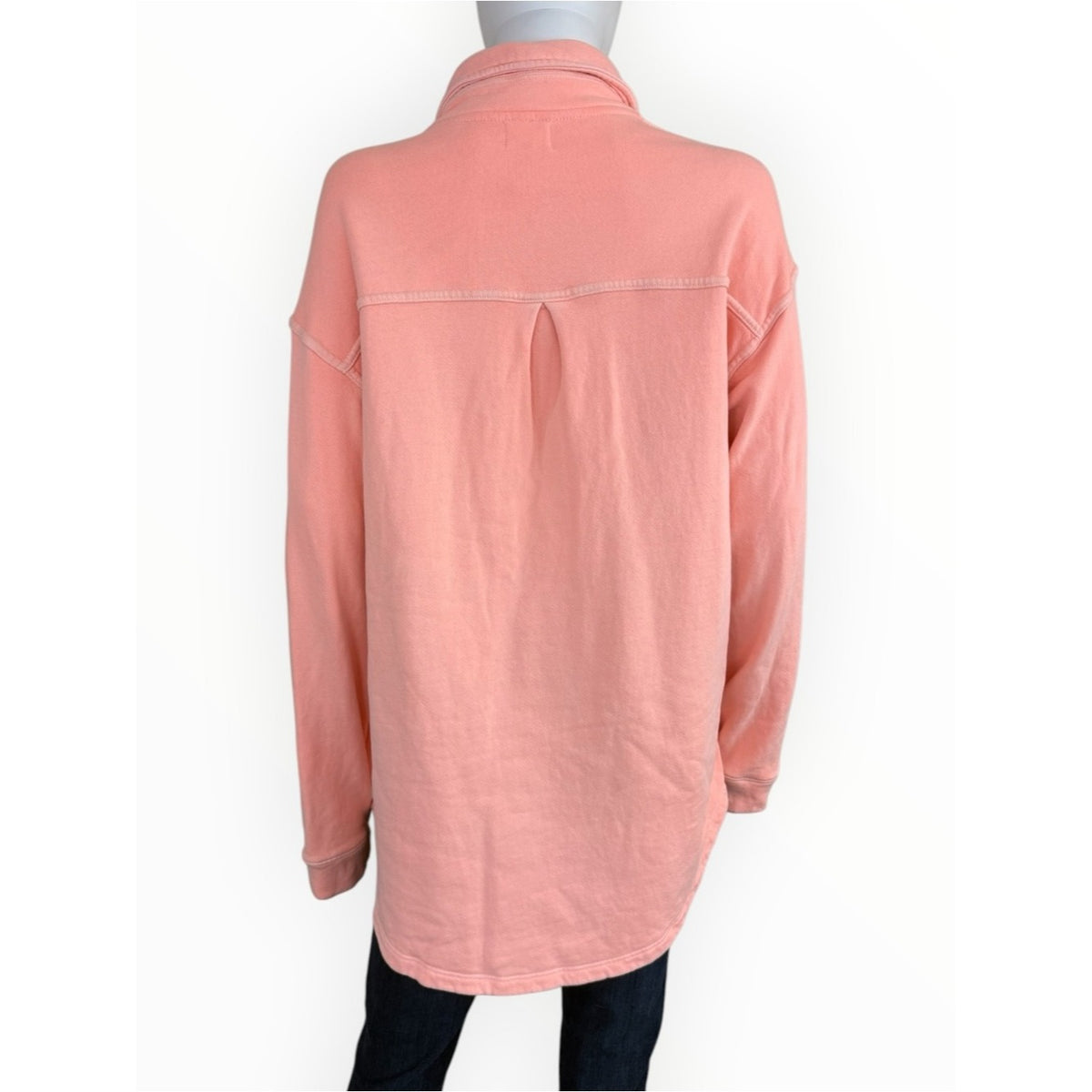 Sundry Peach Oversized Shirt Jacket Size S