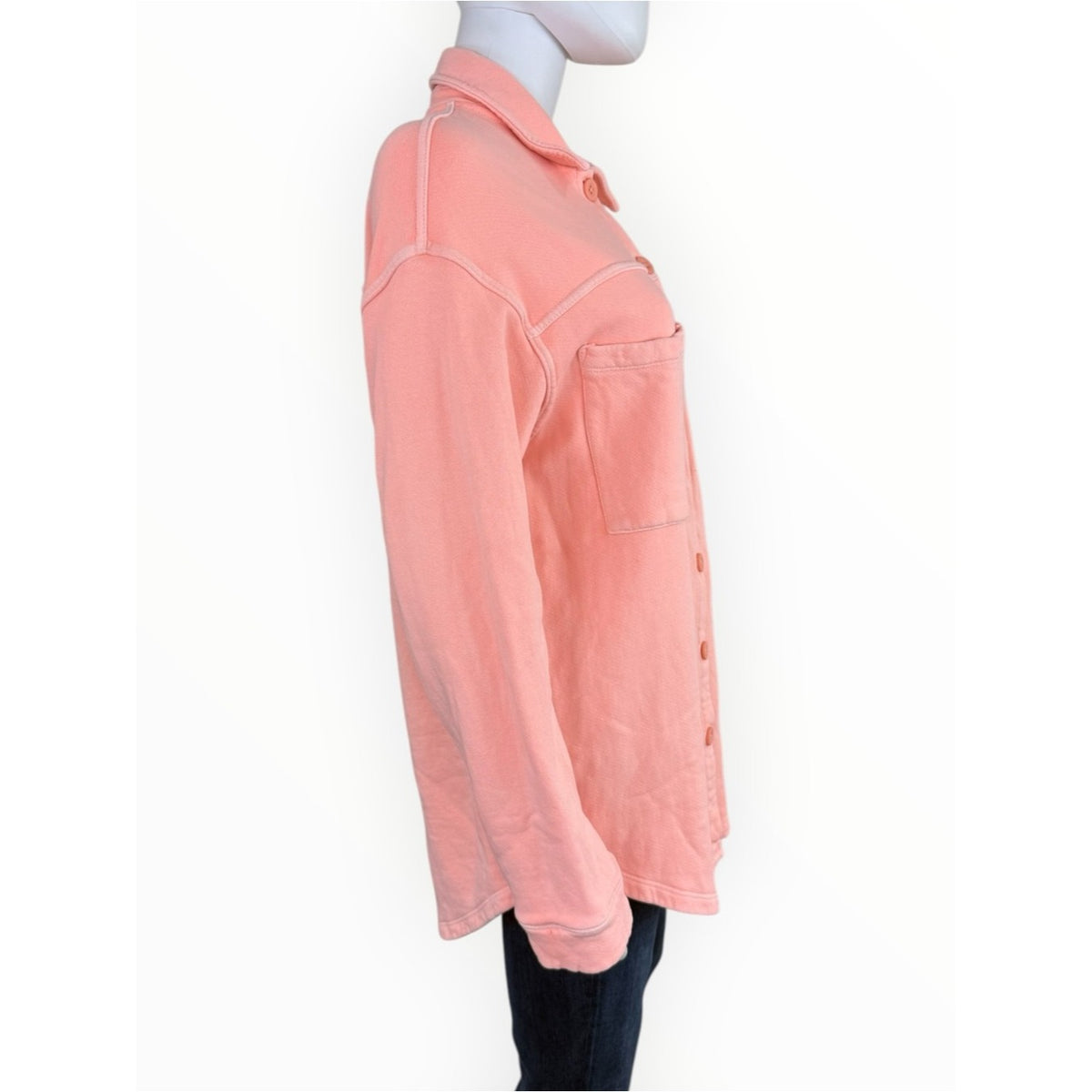 Sundry Peach Oversized Shirt Jacket Size S
