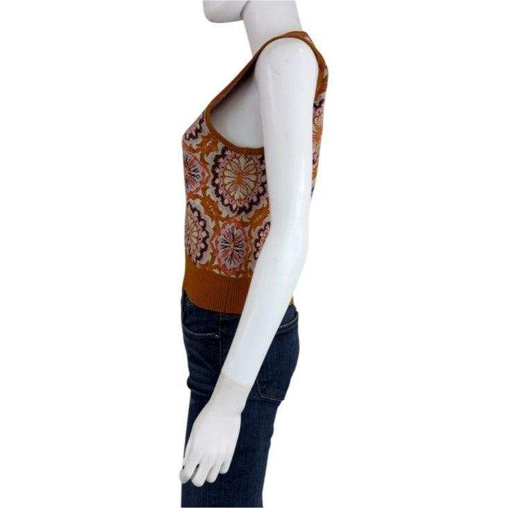 Maeve by Anthropologie Vera Jacquard Sweater Vest Size S