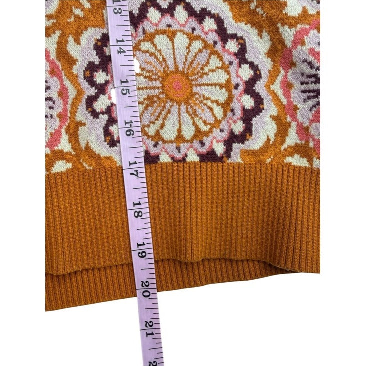 Maeve by Anthropologie Vera Jacquard Sweater Vest Size S