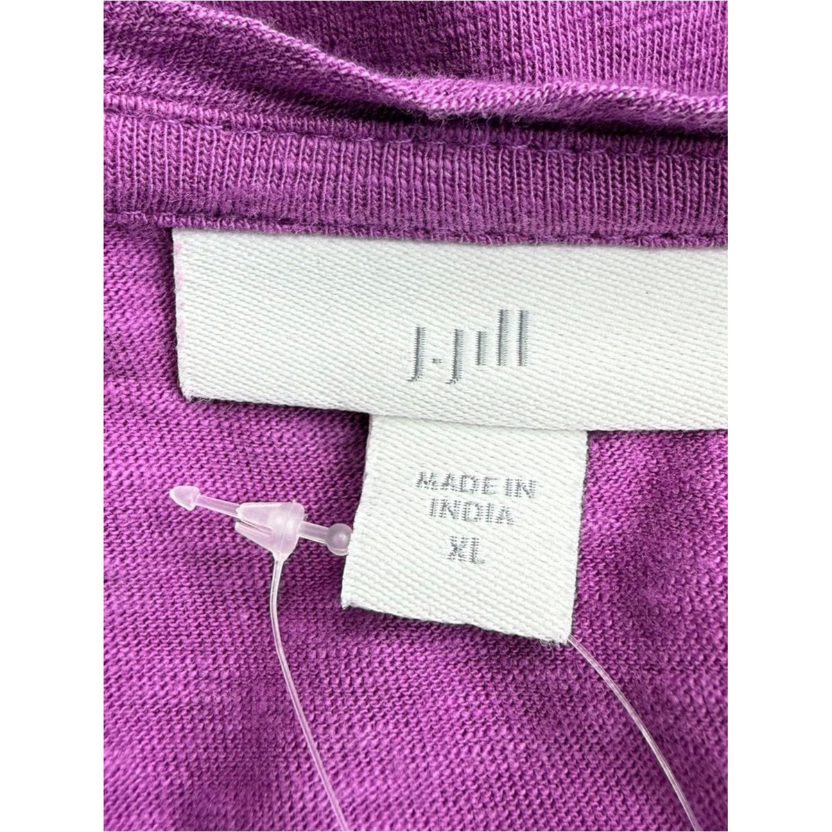 J. Jill Purple Mixed Media Flounced-Hem Knit Maxi Dress Size XL