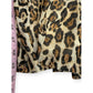 Rachel Zoe Brown Leopard Print Mesh Midi Dress Size S