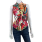 IQ Paris Floral Abstract Sleeveless Top Size M