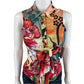 IQ Paris Floral Abstract Sleeveless Top Size M