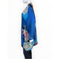 Johnny Was Blue Dolce Floral-Print Georgette Kimono Jacket Size 1X
