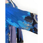 Johnny Was Blue Dolce Floral-Print Georgette Kimono Jacket Size 1X