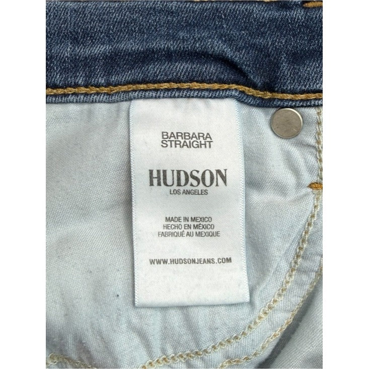 HUDSON Blue Barbara High Rise Straight Leg Jeans Size 27