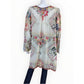Johnny Was 100% Silk Print Tunic Size 3X