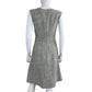 J. Crew Cream Metallic Tweed Fit & Flare Dress Size 2