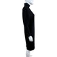 Vintage Gianni Versace Jersey Black 100% Wool Dress Size 6