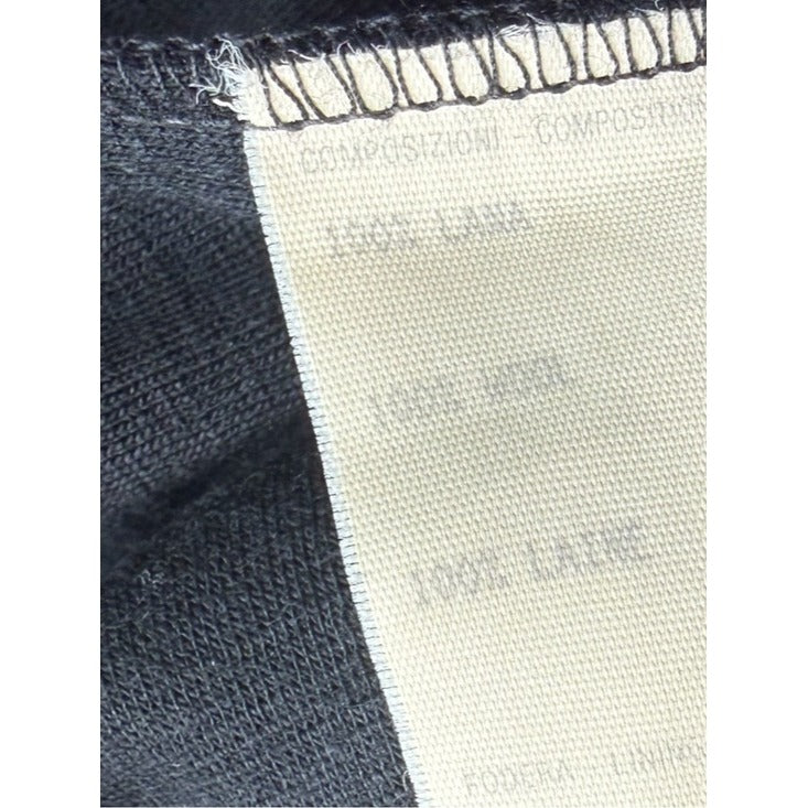 Vintage Gianni Versace Jersey Black 100% Wool Dress Size 6