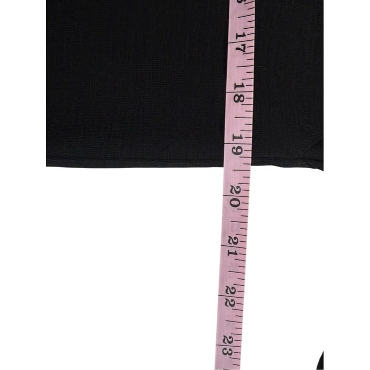 Vintage Gianni Versace Jersey Black 100% Wool Dress Size 6