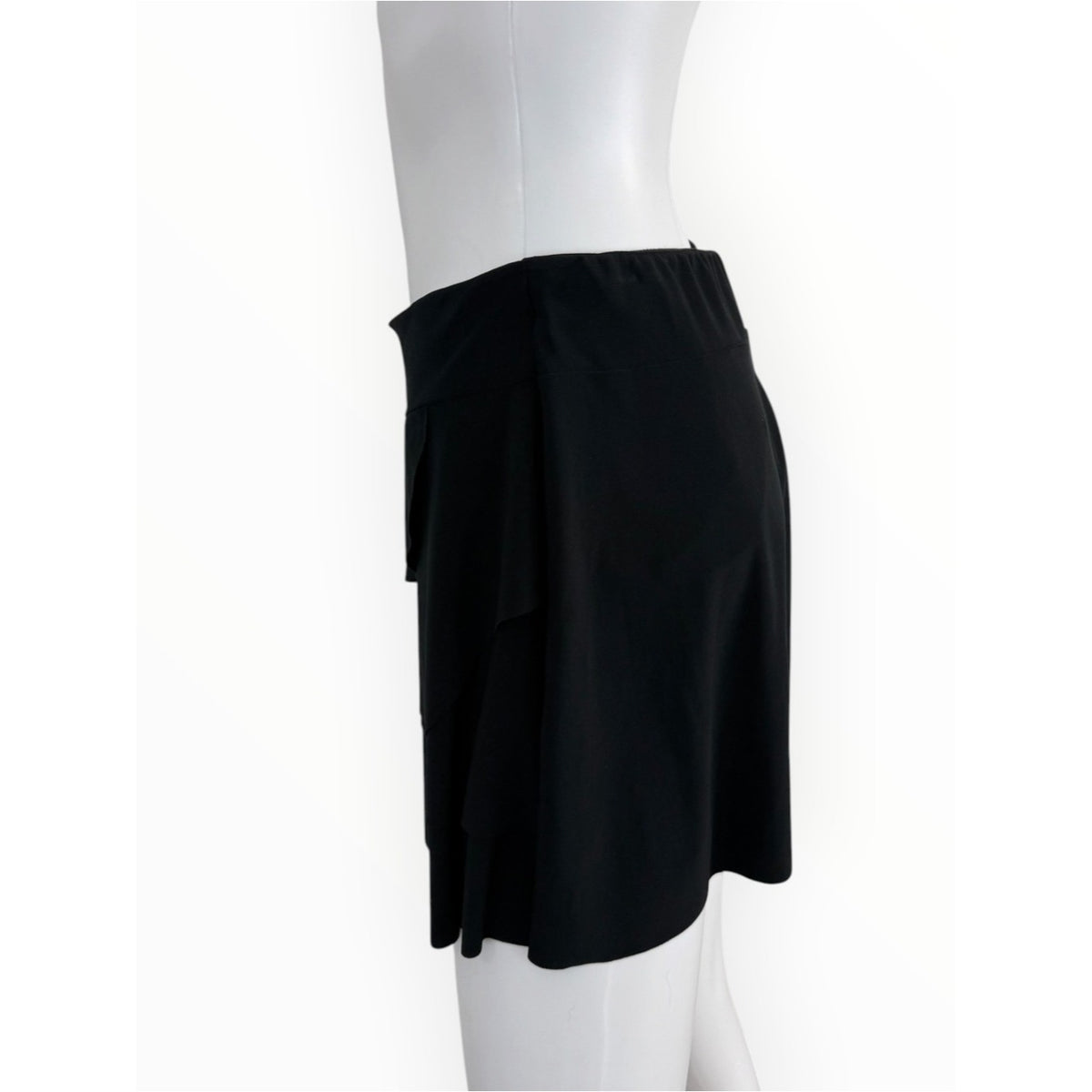 Miracle Suit NWT Black Layered Ruffle Swim Skort Size 14