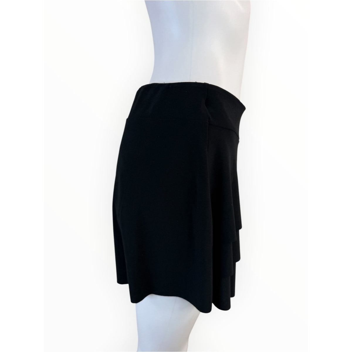 Miracle Suit NWT Black Layered Ruffle Swim Skort Size 14