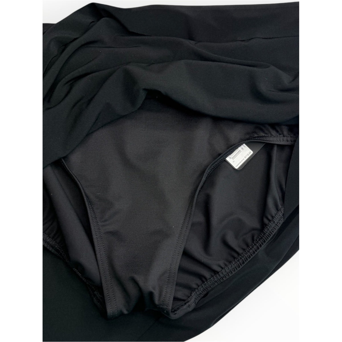 Miracle Suit NWT Black Layered Ruffle Swim Skort Size 14
