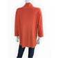 Eileen Fisher Soft Melon Orange Cotton & Cashmere V-Neck Sweater Size XL