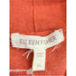 Eileen Fisher Soft Melon Orange Cotton & Cashmere V-Neck Sweater Size XL