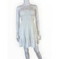 Anthropologie White Strspless The Somerset Strapless Mini Dress Size XXS