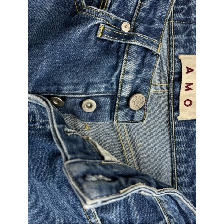 AMO True Blue Babe Cropped Skinny Jeans Size 26