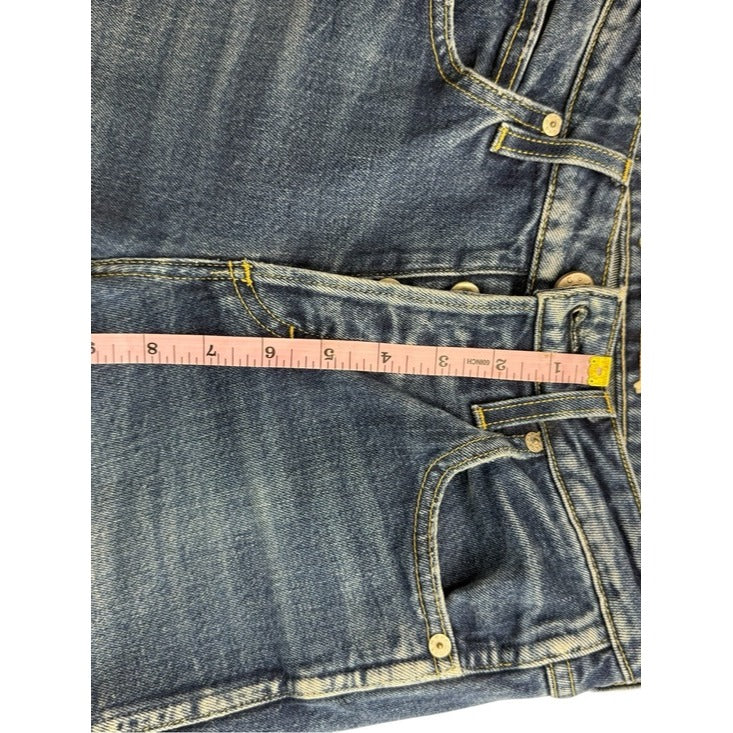AMO True Blue Babe Cropped Skinny Jeans Size 26