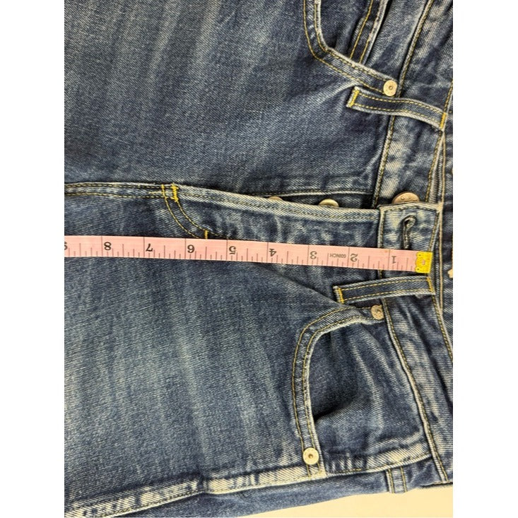 AMO True Blue Babe Cropped Skinny Jeans Size 26