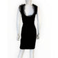 RED Valentino Black Knit Cocktail Dress Size M