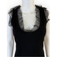 RED Valentino Black Knit Cocktail Dress Size M