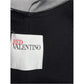 RED Valentino Black Knit Cocktail Dress Size M