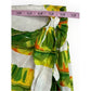 Cynthia Rowley NWT Green Tropical Leaf Linen Wrap Skirt Size XS