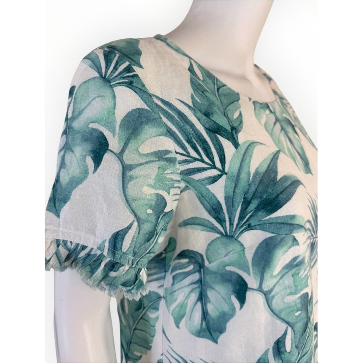 Tommy Bahama Green Linen Island Breeze Shift Dress Size S